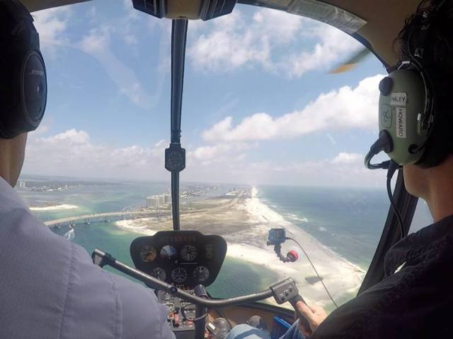 Lost Bay Helicopter Tours In Gulf Ss Orange Beach Tripshock